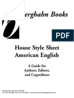 Berghahn Books: House Style Sheet American English