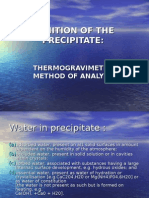 Ignition of The Precipitate