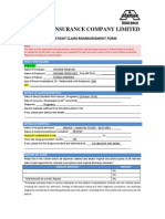 Adamjee In-Patient Claim Reimbursement Form