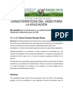 Caracteristicas Del Video Educativo