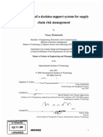 A Design of A DSS For SCRM (Thesis)