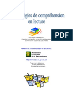 Cahier Des Strategies de Comprehension en Lecture