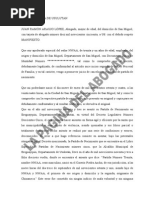 Fam-Nulidad y Cancelacion de Partida de Nacimiento Solicitud Format