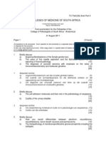 FC Path (SA) Anat Part II Past Papers - 2011 Sept 7-7-2014