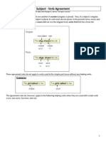 Subject-Verb Agreement Module