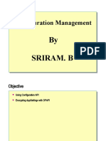 Configuration Management: by Sriram. B