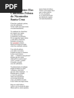 Poema Cómo Has Cambiado Pelona de Nicomedes Santa Cruz