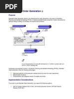 Extended Order Generation Sap