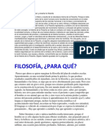 Porque Es Importante Conocer y Enseñar La Filosofia