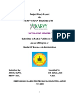 Report On Mutual Fund of Karvy