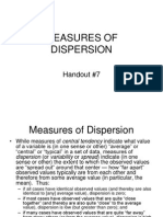 Measures of Dispersion