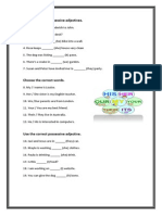 Possessive Adjectives 2º Sec