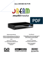 User Manual Dm800 HD