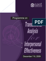 Transactional Analysis