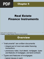 Real Estate Finance Instruments