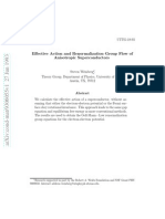 Effective Action and Renormalization Group Flow of Anisotropic Superconductors