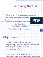 Nutrition During The Life Cycle