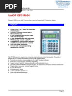 Exor CP01R-04 Specsheet