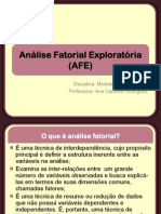 Análise Fatorial Exploratória