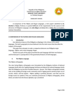 A Comparative Analysis of The Filipino and Ifugao Languages