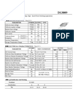 Symbol Rating Unit Parameter: APPLICATION:High-Voltage, High-Speed Power Switching Applications