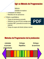 Criterios para Eligir Un Metodo de Programacion