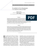 Estudio Cualitativo de Los Determinantes de La Violencia Escolar en Chile PDF