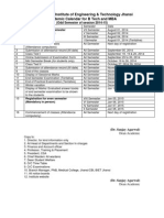 Acadmic Calender Mba