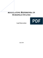 Regulating Referenda in Europe