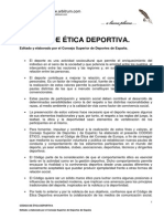 Código de Ética Deportiva