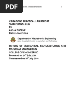 Vibrations Practical Lab Report 2