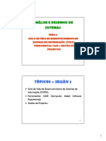 TEMA 2 - Ciclo de Vida Do Desenvolvimento de Sistemas de Informacao - 2012