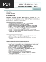 Supervisor de Obras Civiles