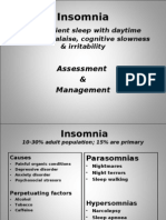 Insomnia: Assessment & Management