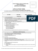 Application Form NGSE ERDT