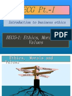 BECG-1 Ethics, Morals and Values