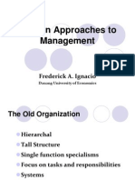 Modern Approaches To Management