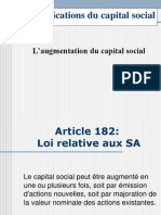 Cours Sur La Comptabilité Des Sociétés Modifications Du Capital Social - EnCG Settat