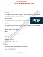 10.mechanical Properties of Solids