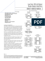 Low Cost, 250 Ma Output Single-Supply Amplifiers AD8531/AD8532/AD8534