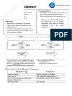 Thermal Energy Ad Heat Thermal Equilibrium