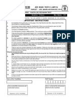 Jee Main Test-3 (Jmt-3) : Date: 22-12-2013 Duration: 3 Hours Max. Marks: 270