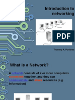 Introduction To Networking: Thommy A. Purisima