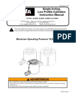 Single Acting, Low Profile Cylinders Instruction Manual: Maximum Operating Pressure 10,000 PSI