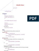 Makefile Memo: Continuation Lines