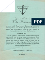 AMORC Letter and Application Feb 10 1936