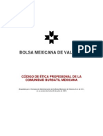 Código de Etica Profesional - Comunidad Bursátil Mexicana