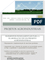 Projetos Agroindustriais Aula 1