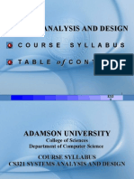 Systems Analysis and Design