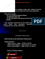 Arithmetic Coprocessor Coprocessor Basic